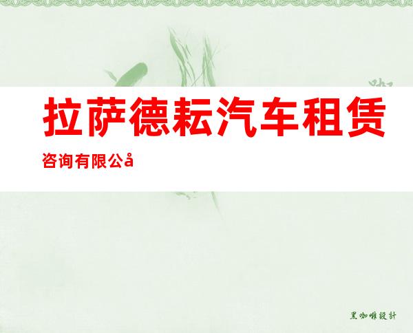拉萨德耘汽车租赁咨询有限公司